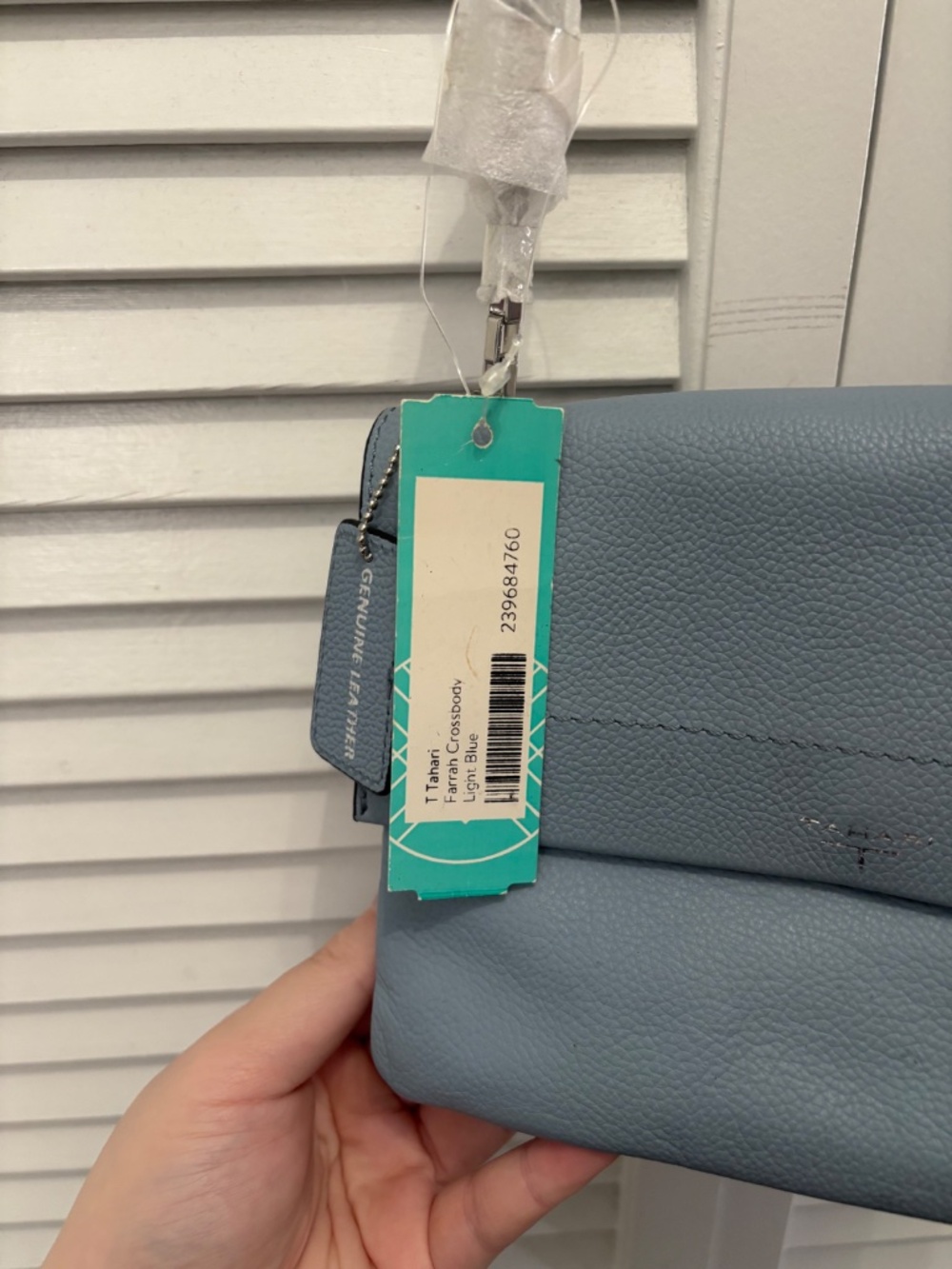 Tahari Genuine Leather Crossbody Bag NWT - Picture 8 of 16